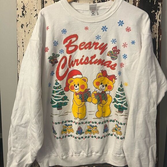 Vintage Beary Christmas crewneck sweatshirt. Size XL. Holiday. Christmas 🎄 - Picture 1 of 6